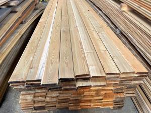 Siberian Larch Cladding boards TGV A Grade available in 28mm x 95mm, 120mm, 145mm x 3m, 4m, 5m and 6m lengths