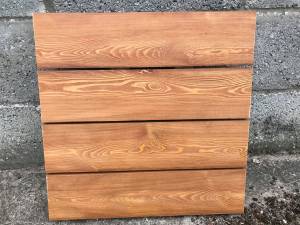 Timber Cladding - Siberian Larch RainScreen - A Grade - Remmers finish Cedar Redwood Colour Solid Wood Fencing