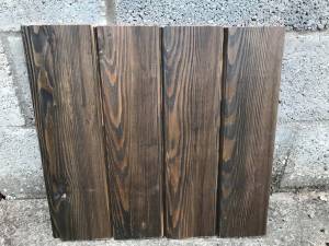 Timber Cladding - Siberian Larch ShipLap - A Grade - Remmers finish Ebony Colour Solid Wood Fencing