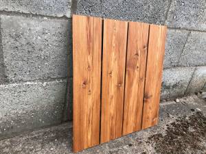 Timber Cladding - Siberian Larch RainScreen - A Grade - Remmers finish Light Brown Colour Solid Wood Fencing