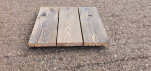 Remmers Oil Finished Siberian Larch Timber Decking - A Grade - Smooth 22 mm Thick Ebony Colour