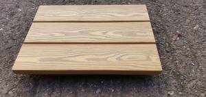 Remmers Oil Finished Siberian Larch Timber Decking - A Grade - Smooth 22 mm Thick Pebble Grey Colour