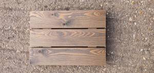 Siberian Larch Timber Decking - A Grade - Smooth 28 mm Thick Charcoal colour