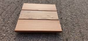 Remmers Oil Finished Siberian Larch Timber Decking - A Grade - Smooth 22 mm Thick light brown Colour