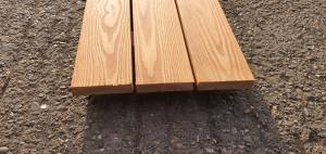 Remmers Oil Finished Siberian Larch Timber Decking - A Grade - Smooth 22 mm Thick Cedar Redwood Colour