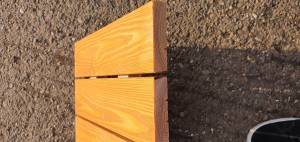 Remmers oiled Siberian Larch Timber Decking - A Grade - Smooth 45 mm Thick Cedar Redwood Colour