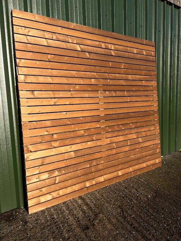 Thermowood Contemporary Fencing Panels Solid Wood Fencing